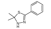 2,2-dimethyl-5-phenyl-3H-1,3,4-thiadiazole Structure