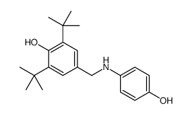 2,6-ditert-butyl-4-[(4-hydroxyanilino)methyl]phenol结构式