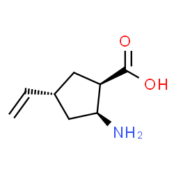 Cyclopentanecarboxylic acid, 2-amino-4-ethenyl-, (1R,2S,4R)-rel- (9CI) structure