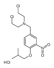 4-Isobutoxy-3-nitrobenzyl-bis(2-chloroethyl)amine hydrochloride结构式
