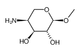 alpha-L-Arabinopyranoside,methyl4-amino-4-deoxy-(9CI) structure