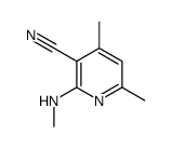 4,6-Dimethyl-2-(methylamino)nicotinonitrile Structure