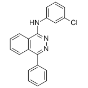 1-(3-氯苯胺基)-4-苯基酞嗪结构式