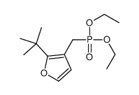 2-tert-butyl-3-(diethoxyphosphorylmethyl)furan Structure