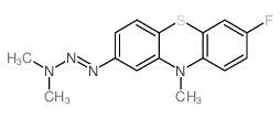 N-(7-fluoro-10-methyl-phenothiazin-2-yl)diazenyl-N-methyl-methanamine结构式