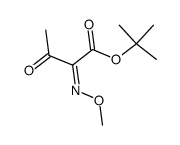2-Methoxyiminoacetoacetic acid-tert-butyl ester Structure