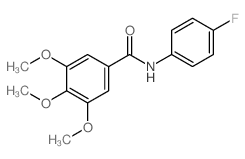 N-(4-fluorophenyl)-3,4,5-trimethoxy-benzamide picture