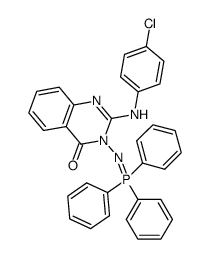 N-[2-(4-chlorphenyl)amino-3H-quinazolin-4-on-3-yl]iminotriphenylphosphorane Structure