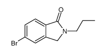 5-bromo-2-propyl-3H-isoindol-1-one结构式