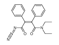 NN-diethyldiphenylmaleamoyl azide结构式