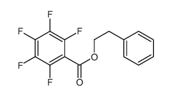 2-phenylethyl 2,3,4,5,6-pentafluorobenzoate Structure