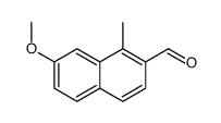 2-Naphthalenecarboxaldehyde,7-methoxy-1-methyl-(9CI)结构式
