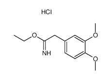 ethyl 2-(3,4-dimethoxyphenyl)acetoimidate hydrochloride Structure