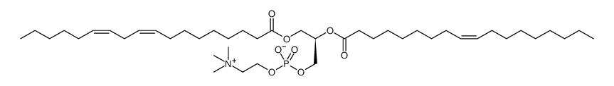 3,5,9-Trioxa-4-phosphaheptacosa-18,21-dien-1-aminium, 4-hydroxy-N,N,N-trimethyl-10-oxo-7-[[(9Z)-1-oxo-9-octadecen-1-yl]oxy]-, inner salt, 4-oxide, (7R,18Z,21Z)结构式