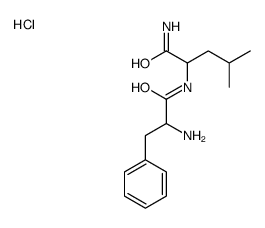 2-[(2-amino-3-phenylpropanoyl)amino]-4-methylpentanamide,hydrochloride Structure