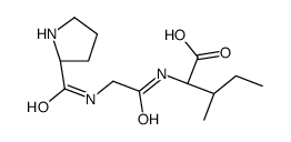 (2S,3S)-3-methyl-2-[[2-[[(2S)-pyrrolidine-2-carbonyl]amino]acetyl]amino]pentanoic acid结构式