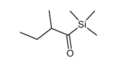 2-methyl-1-trimethylsilyl-1-butanone结构式