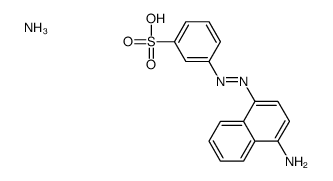 ammonium m-[(4-amino-1-naphthyl)azo]benzenesulphonate结构式