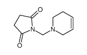 1-(3,6-dihydro-2H-pyridin-1-ylmethyl)pyrrolidine-2,5-dione Structure