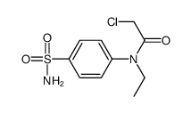 2-chloro-N-ethyl-N-(4-sulfamoylphenyl)acetamide结构式