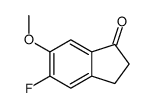 5-氟-2,3-二氢-6-甲氧基-1H-茚-1-酮结构式