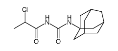 Propanamide, 2-chloro-N-[(tricyclo[3.3.1.13,7]dec-1-ylamino)carbonyl] Structure