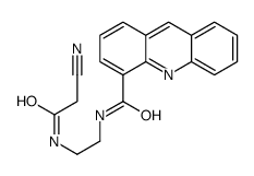 N-[2-[(2-cyanoacetyl)amino]ethyl]acridine-4-carboxamide结构式