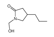 1-(hydroxymethyl)-4-propylpyrrolidin-2-one Structure