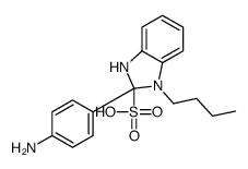 2-(4-aminophenyl)-1-butyl-1H-benzimidazolesulphonic acid结构式