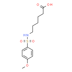 6-(4-Methoxy-benzenesulfonylamino)-hexanoic acid Structure