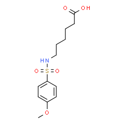 6-(4-Methoxy-benzenesulfonylamino)-hexanoic acid structure