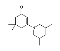 3-(3,5-dimethylpiperidin-1-yl)-5,5-dimethylcyclohex-2-en-1-one结构式