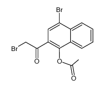 1-(1-acetoxy-4-bromo-[2]naphthyl)-2-bromo-ethanone结构式