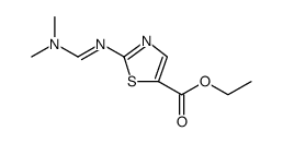 5-Thiazolecarboxylic acid, 2-[[(dimethylamino)methylene]amino]-, ethyl ester Structure