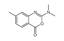 2-(dimethylamino)-7-methyl-4H-3,1-benzoxazin-4-one结构式