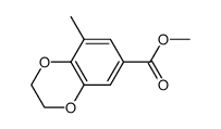 1,4-Benzodioxin-6-carboxylic acid,2,3-dihydro-8-methyl-,methyl ester structure