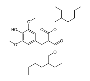 bis(2-ethylhexyl) 2-[(4-hydroxy-3,5-dimethoxyphenyl)methyl]propanedioate Structure