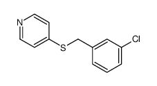 4-[(3-chlorophenyl)methylsulfanyl]pyridine Structure