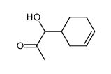 1-Hydroxy-1-(cyclohex-3-enyl)-propan-2-on结构式