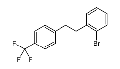 Benzene, 1-bromo-2-[2-[4-(trifluoromethyl)phenyl]ethyl]结构式