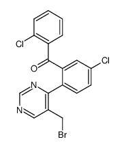 2',5-Dichloro-2-(5-(bromomethyl)-4-pyrimidinyl)benzophenone Structure