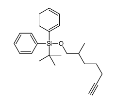 tert-butyl-(2-methylhept-6-ynoxy)-diphenylsilane Structure
