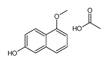 acetic acid,5-methoxynaphthalen-2-ol结构式