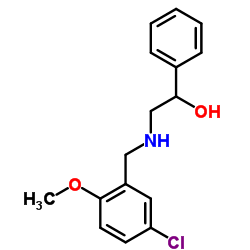 2-[(5-Chloro-2-methoxybenzyl)amino]-1-phenylethanol结构式