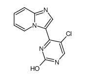 5-chloro-4-(imidazo[1,2-a]pyridin-3-yl)pyrimidin-2-ol结构式