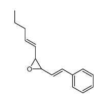 2-pent-1-enyl-3-(2-phenylethenyl)oxirane结构式