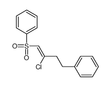 [4-(benzenesulfonyl)-3-chlorobut-3-enyl]benzene Structure