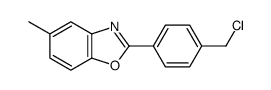 2-(4-(Chloromethyl)phenyl)-5-Methylbenzoxazole structure