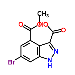 6-BROMO-4-METHOXYCARBONYL-1H-INDAZOLE-3-CARBOXYLIC ACID structure