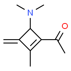 Ethanone, 1-[4-(dimethylamino)-2-methyl-3-methylene-1-cyclobuten-1-yl]-结构式